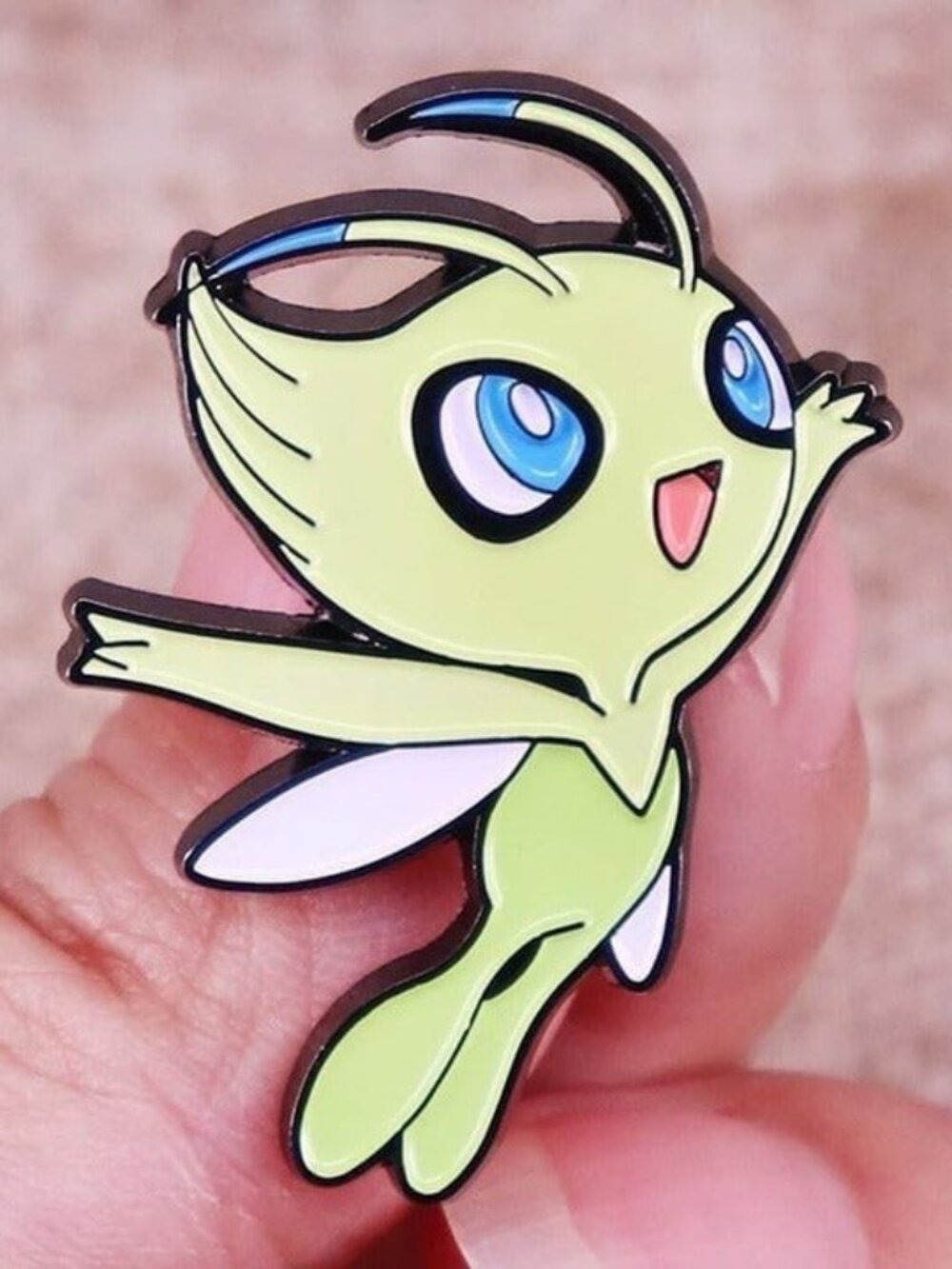 Timeless Grace: Pokemon Celebi, Legendary Forest Guardian Pin